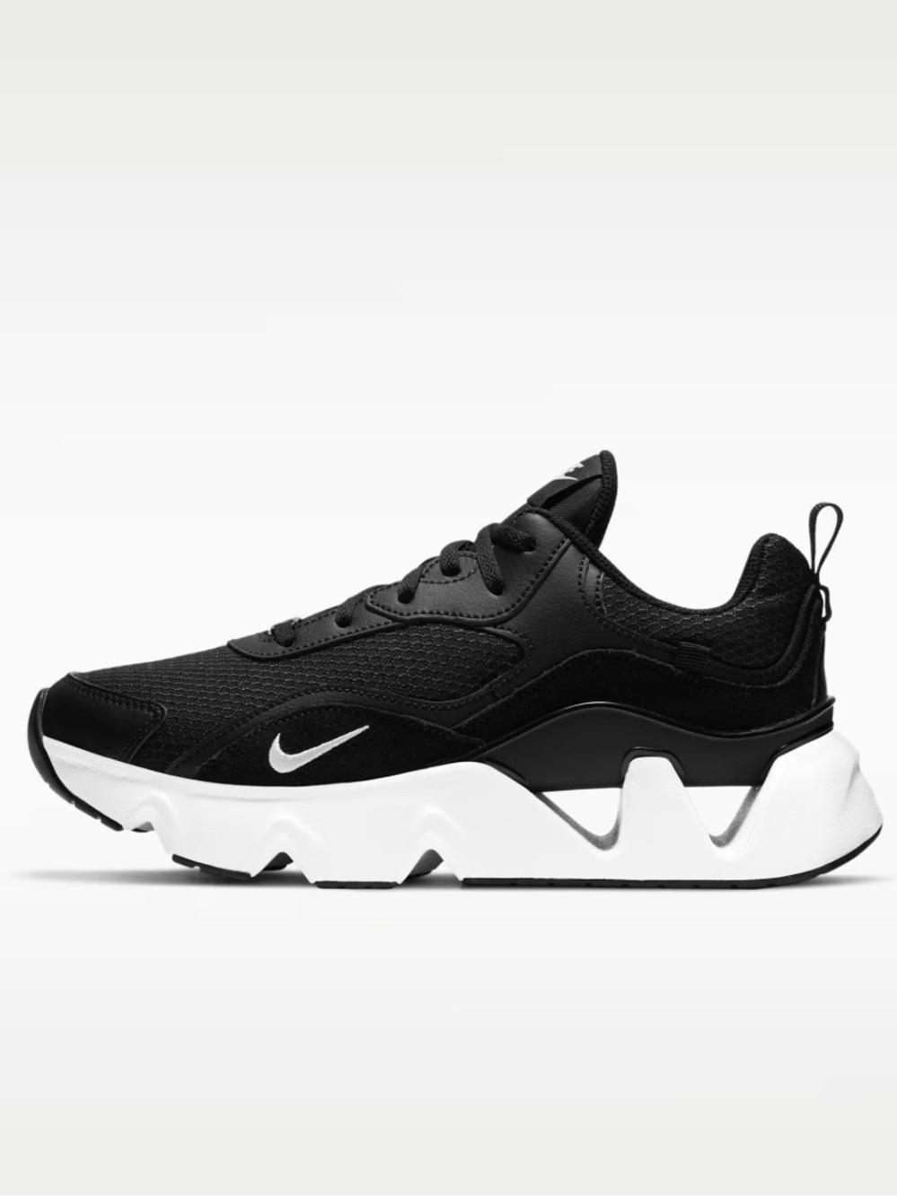 Nike Kids' Black and White React-Type Sneaker